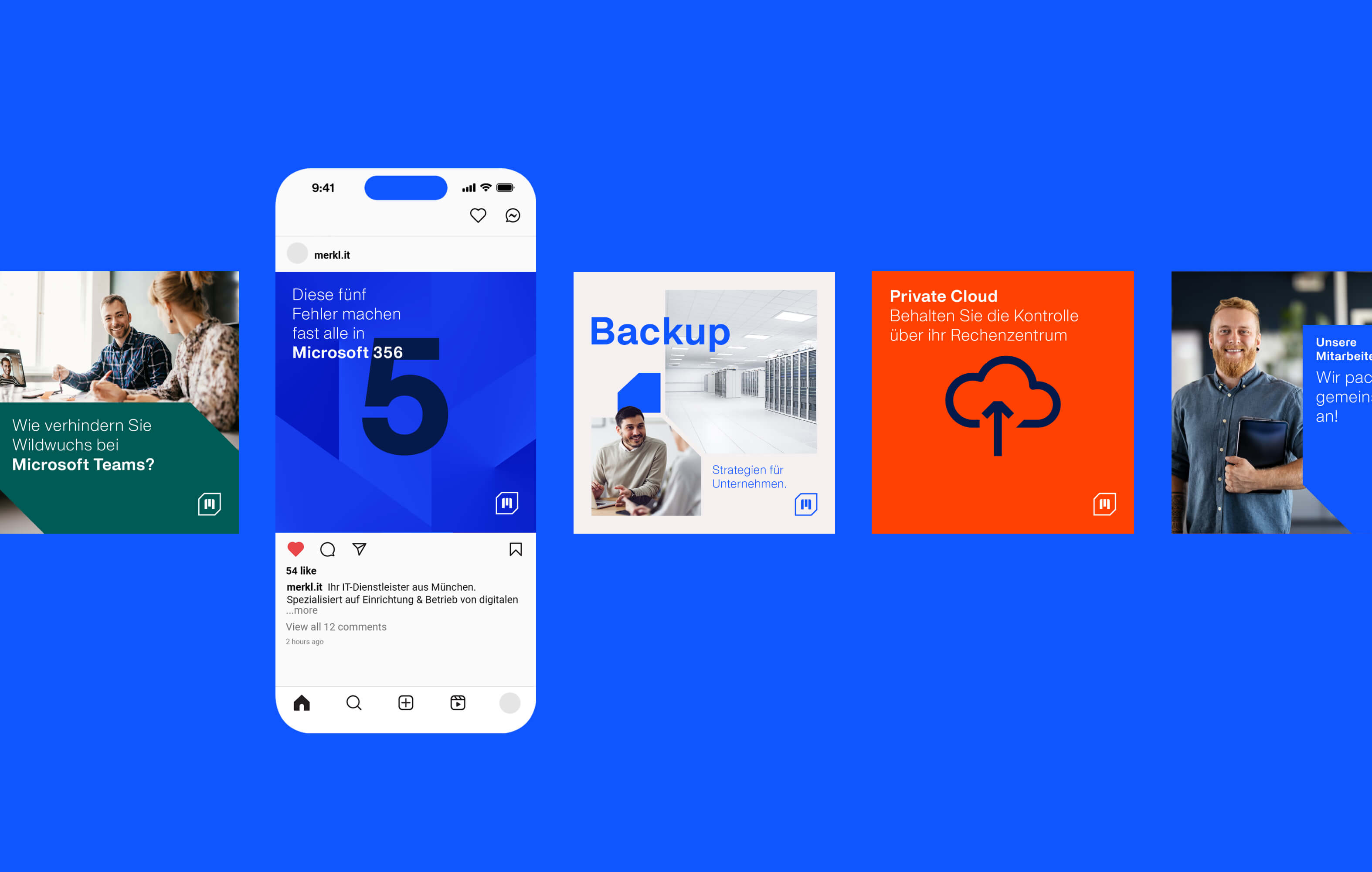 Merkl IT Relaunch Digital Design Social Media